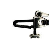 14k White Gold Tanzanite and Diamond 6.7g Ladies Bar Link Bracelet 7.25"