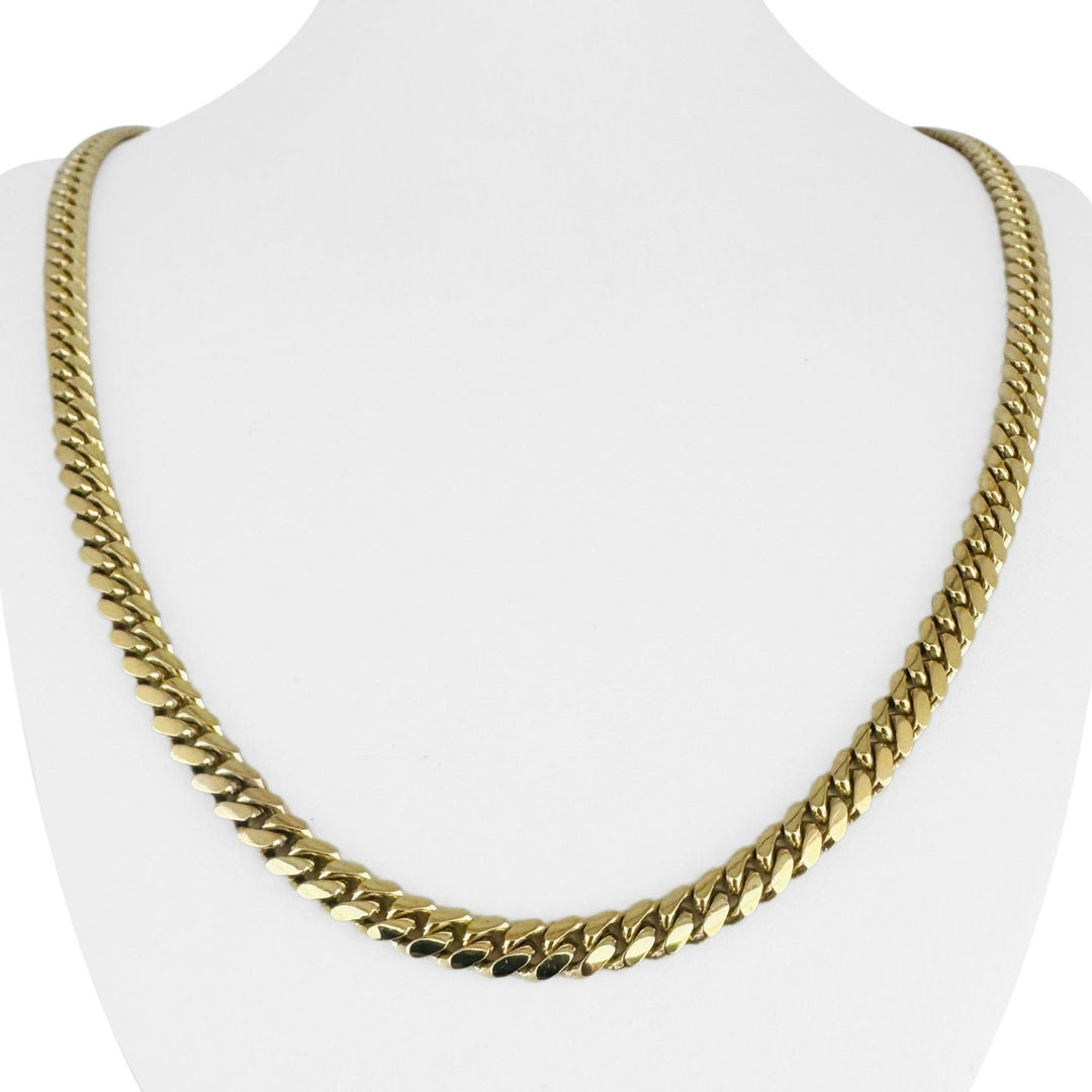 10k Yellow Gold 59.5g Solid Heavy 6mm Cuban Link Chain Necklace 24"