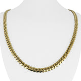 10k Yellow Gold 59.5g Solid Heavy 6mm Cuban Link Chain Necklace 24"