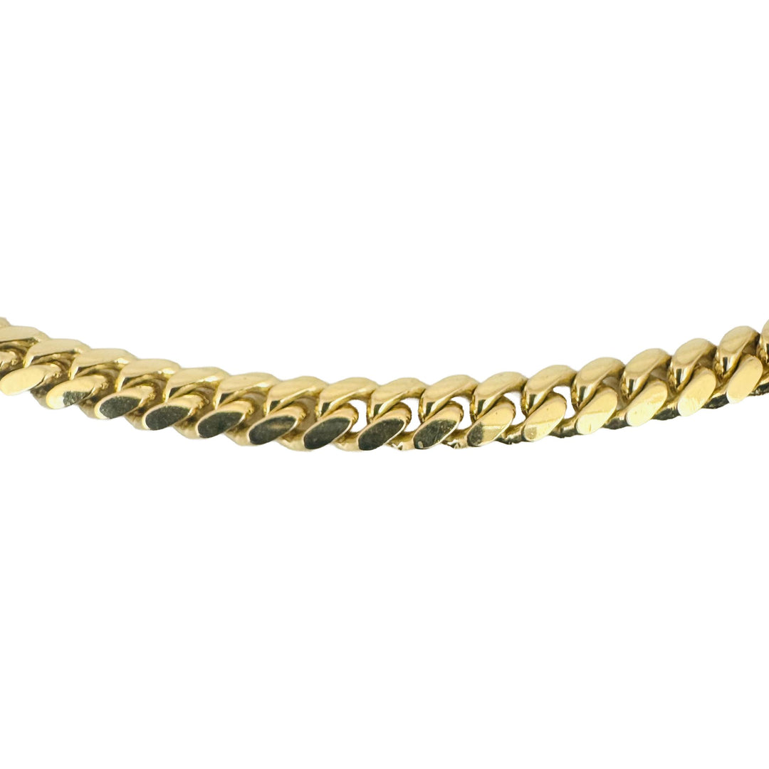 10k Yellow Gold 59.5g Solid Heavy 6mm Cuban Link Chain Necklace 24"