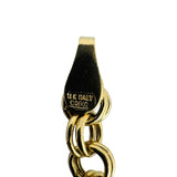 18k Yellow Gold 3.9g Hollow Light 5mm Ladies Fancy Link Bracelet Italy 7.5"