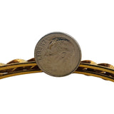 22k Yellow Gold 19.2g Solid 7mm Slip-On Fancy Bangle Bracelet 8.25"