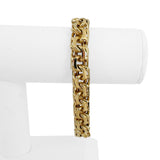 14k Yellow Gold 29.5g Hollow Men's 11mm Double Curb Link Bracelet 8.5"