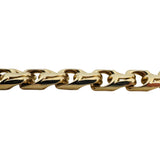 14k Yellow Gold 29.5g Hollow Men's 11mm Double Curb Link Bracelet 8.5"