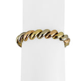 14k Tri Tone Gold 43.6g Vintage Thick San Marco Link Bracelet Italy 7.5"