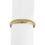 14k Yellow Gold 17.7g Solid Textured Diamond Cut Omega Link Bracelet Italy 7"