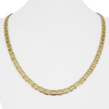 14k Yellow Gold 26g Solid Diamond Cut 5.5mm Mariner Link Chain Necklace 22"