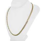 14k Yellow Gold 26g Solid Diamond Cut 5.5mm Mariner Link Chain Necklace 22"