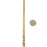 14k Yellow Gold 26g Solid Diamond Cut 5.5mm Mariner Link Chain Necklace 22"