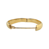 14k Yellow Gold 19g Ladies Polished 13mm Fancy Bangle Bracelet 6.5"