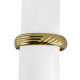 14k Yellow Gold 19g Ladies Polished 13mm Fancy Bangle Bracelet 6.5"