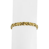 14k Yellow Gold 8.4g Ladies 6mm Fancy X Link Bracelet Italy 7"