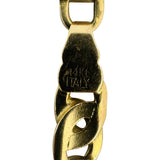 14k Yellow and White Gold 15g Two Tone 6mm Men's Fancy Link Bracelet Italy 8.25"