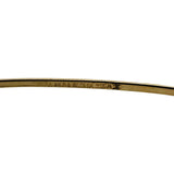 14k Yellow Gold 6.5g Hollow Diamond Cut 6mm Bangle Bracelet 7.25"