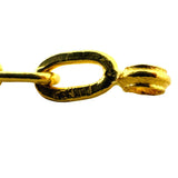 23k Yellow Gold 30.4g Solid Heavy 4.5mm Oval Cable Link Chain Necklace 21"