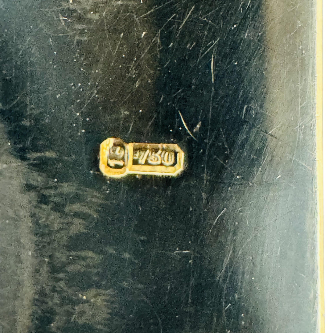 18k Yellow Gold 34.8g Solid Heavy Story Panel Link Bracelet Ireland 7.25"