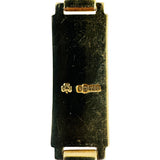 18k Yellow Gold 34.8g Solid Heavy Story Panel Link Bracelet Ireland 7.25"