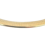 14k Yellow Gold 51g Solid Heavy 8mm Omega Link Necklace Italy 16"