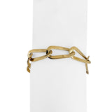 19k Portuguese Yellow Gold 11.6g Elongated Oval Link Bracelet 8"