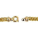 18k Yellow Gold 28.7g Vintage Ladies Interwoven Fancy Link Necklace Italy 18"