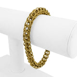 18k Yellow Gold 15.4g Vintage Ladies Interwoven Fancy Link Bracelet Italy 8"