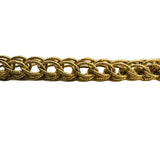 18k Yellow Gold 15.4g Vintage Ladies Interwoven Fancy Link Bracelet Italy 8"