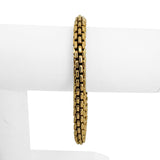 18k Yellow Gold 31.3g Vintage Heavy 7mm Round Box Link Bracelet 8.5"