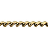 14k Yellow Gold 13g Ladies Beveled 7mm San Marco Link Bracelet 7.25"