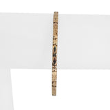 14k Yellow Gold 9.8g Solid Vintage 3mm Bangle Bracelet 7.5"