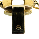 14k Yellow Gold 15.4g Ladies Polished 9mm Fancy Link Bracelet Italy 7"