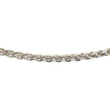 Chopard 18k White Gold 8.6g Solid Thin 2mm Wheat Link Chain Necklace 17"