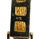 18k Yellow Gold 24.4g Vintage Ladies Spartan Greek Key Link Bracelet 7"