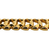 18k Yellow Gold 26.5g Vintage Ladies 21mm Fancy Link Bracelet Italy 6.75"