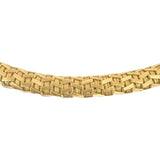 18k Yellow Gold 76g Solid Heavy Vintage Woven Mesh Necklace Italy 18"