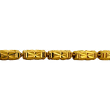24k Pure Yellow Gold 18.7g Diamond Cut 4mm Barrel Link Chain Necklace 18"