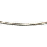 18k White Gold 4.2g Solid Thin 1.5mm Squared Snake Link Necklace Italy 17"