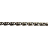14k White Gold 17g Solid Heavy 3mm Wheat Link Chain Necklace 18"