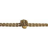 14k Yellow Gold 20.6g Solid Vintage Slide Lariat Tassel Necklace 26"
