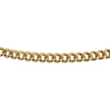 19k Portuguese Yellow Gold 25.4g Solid 3.5mm Curb Link Chain Necklace 22"