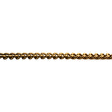 19k Portuguese Yellow Gold 25.4g Solid 3.5mm Curb Link Chain Necklace 22"