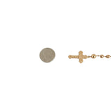 19k Portuguese Yellow Gold 11.9g Rosary Bead Necklace 21"