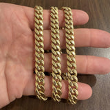 14k Yellow Gold 57.5g Semi Solid 9mm Cuban Curb Link Chain Necklace 26"