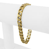 18k Yellow Gold 35.2g Solid Heavy Vintage Curb Link Bracelet 7.5"