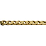 18k Yellow Gold 35.2g Solid Heavy Vintage Curb Link Bracelet 7.5"
