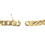 18k Yellow Gold 35.2g Solid Heavy Vintage Curb Link Bracelet 7.5"