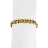 18k Yellow Gold 35.2g Solid Heavy Vintage Curb Link Bracelet 7.5"