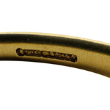 Charles Green & Sons 18k Yellow Gold 35g Solid Heavy Vintage Bangle Bracelet 7"