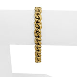 Chiampesan 18k Yellow Gold 41.2g Solid Heavy Fancy Curb Link Bracelet Italy 7"