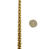 Chiampesan 18k Yellow Gold 41.2g Solid Heavy Fancy Curb Link Bracelet Italy 7"