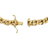 Chiampesan 18k Yellow Gold 41.2g Solid Heavy Fancy Curb Link Bracelet Italy 7"